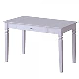 Writing Desk with Scrollwork Legs in White Finish