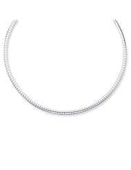 Sterling Silver 3mm Cubetto Necklace - 16 Inch