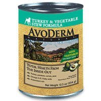 More image AvoDerm Natural Turkey & Vegetable Stew Dog Food - 12 12.5-Ounce Cans