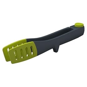 Joseph Joseph Small Elevate Tongs, Green/ Grey