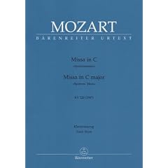 Missa in C KV 220 �Spatzenmesse�. Klavierauszug