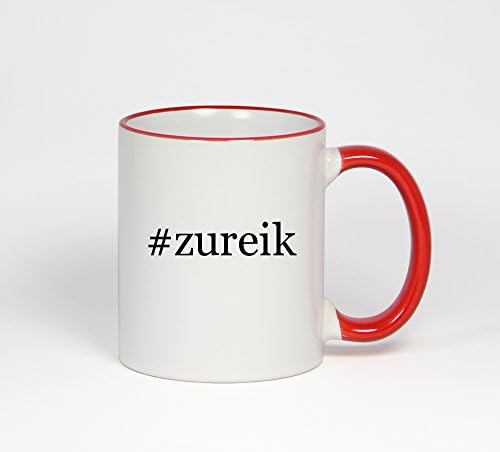#zureik - Funny Hashtag 11oz Red Handle Coffee Mug Cup