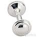 Empire Silver Sterling Beaded Dumbbell Rattle