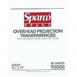 SPR95000 - Overhead Transparencies, 4.0 Mil, 8-1/2x11, 50 Ct, Clear
