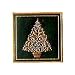 Holly & Flower Tree Embossed Sticker Seals
