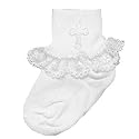 Newborn Infant Girls CHRISTENING SOCKS Baby Girl PICCOLO Baptism 4-5