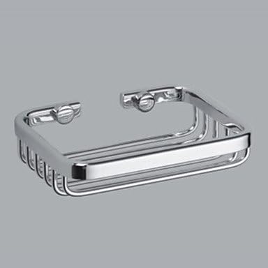 Brass Soap Dish Chrom Finish, L12cm x W8.7cm x H2.5cm