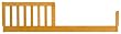 DaVinci Alpha Toddler Bed Conversion Kit - Honey Oak