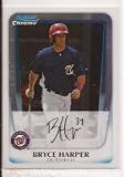 2011 Bowman Chrome Prospects #BCP111 Bryce Harper - Washington Nationals (RC - Rookie Card / Prospect XRC)(Baseball Cards)