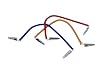 Professional Home and Clinic Dental Supplies - iDental Coiled Patient Bib Clip in Red Color, Come in 10 Pieces per Order