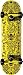 Sporting Goods : Speed Deamons Yellow Bandana  Mid Size Complete Skateboard (7.3-Inch)