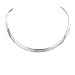 Sterling Silver 6.0mm Greek Omega Necklace 17