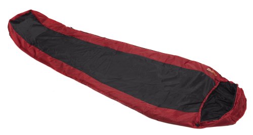 Snugpak Travelpak 1 Sleeping Bag - Black/Red, Left Zip