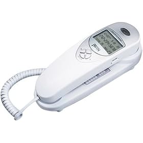 Jwin Jtp79Wht 2-Piece Corded Phone With Caller Id (White) by jWIN