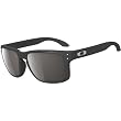 Oakley Holbrook Men's Lifestyle Designer Sunglasses w/ Free B&F Heart Sticker Bundle - Matte Black/Warm Grey