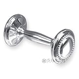 Empire Silver Sterling Beaded Dumbbell Rattle