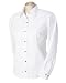 Devon & Jones Classic Women's Performance Long-Sleeve Twill Shirt, WHITE, Large