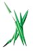 Legnoart Spicy 6-Slot Knife Holder With Steak Knives, Green