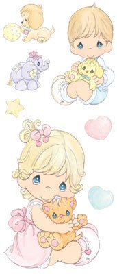 Childrens Toyshop  Toys : Precious Moments Baby Decorative Wall Stickers