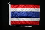 Motorrad/Bootsflagge 25x40cm Thailand
