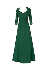 Chiffon Open-Back Long Sleeves Evening Dress/Mother-of-the-Bride Dress/Wedding Party Dress 