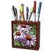 Patricia Sanders Flowers - Purple Coneflowers II - Tile Pen Holders-5 inch tile pen holder