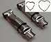 Price Comparison : Crimper, Adjustable, Serrated Stainless Steel, 2 Pc. - Heart Shape