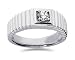 0.25 CTW Men's Diamond Ring in Platinum