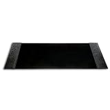 Black Crocodile Embossed Leather 34 x 20 Desk Pad