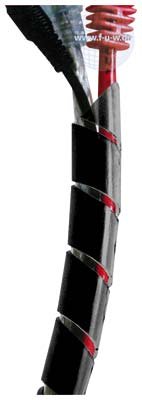 Gaine spirale, 9-65mm, noir, 10m Pour organiser tout type de câblage