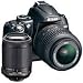 Nikon D5000 12.3MP DX Digital SLR Camera with 18-55mm f/3.5-5.6G VR and 55-200mm f/4-5.6G VR Lenses and 2.7 inch Vari-angle LCD