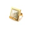 Cracked Shell Ring in White