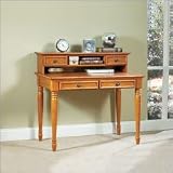 The Ponderosa Student Desk with Hutch (PIne) (38.75H x 42W x 24D)