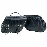 Diamond Plate 2Pc Buffalo Leather Moto Bag