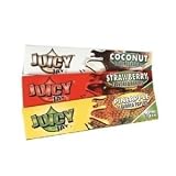 Juicy Jays King Size Cigarette Rolling Papers Strawberry Flavor (1 Pack)