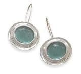 Oval Ancient Roman Glass Wire Earrings
