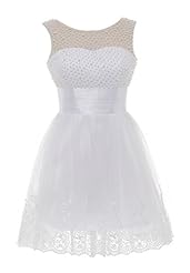 A-line Scoop Neck Short Sleeveless Homecoming Dress/Prom Dress 