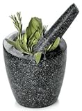 Fresco Granite Mortar and Pestle, 6 Inch, Angled