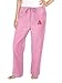 ASU Logo Pink Scrubs Pants DRAWSTRING BOTTOMS Arizona State University For HER - DRAWSTRING Waist -Officially Licensed NCAA College Logo Apparel Unique GIFT Ideas For Mom Nurses Ladies Students Graduation