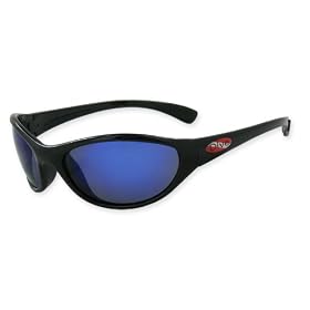 SOS Belize Scuba Dive Optics Black Polarized Sunglasses - Smoke Amber Blue Lens Color