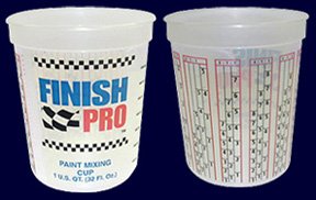 Finish-Pro Quart Mixing Cups - Case of 100 / 9032