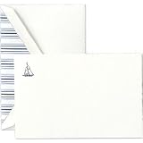 Engraved Sailboat Correspondence Cards