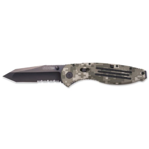 SOG Specialty Knives Tools AE07 CP Aegis Knife with Part Serrated