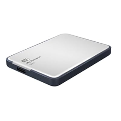 WD My Passport Slim 2TB Portable External Hard Drive (Metal Silver)