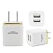 5 x Dual USB Wall Charger Power Adapter for iPhone 5 5S iPhone 6 iPhone 6 Plus - Gold, Blue, Red, Silver, Purple