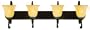 Yosemite Home Decor 82194-4EC Noreen 36-Inch 4-Light Bathroom Vanity, Earthtone Crackle