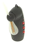 Black Hand held fan with programmable LED display