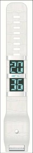 Chronotech Damen-Armbanduhr Digital Leder weiss CT.8302L/09 Preisvergleich