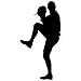 Baseball Wall Decals Sticker 15-12 in. (6.25