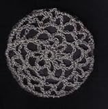 Gray Hair Net Crocheted Hair Bun Cover- MEDIUM